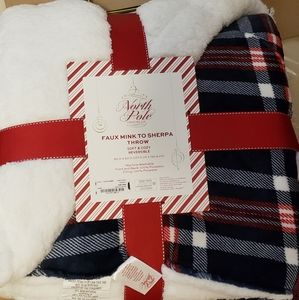 Faux Mink Sherpa throw blanket